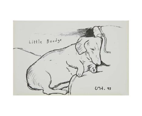  DAVID HOCKNEY O.M., C.H., R.A. (BRITISH 1937-) LITTLE BOODGE - 1993 Off-set lithograph, published by 1853 Gallery, Salts Mil