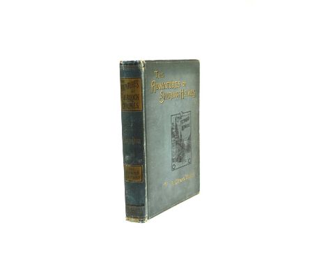 DOYLE, A Conan, The Adventures of Sherlock Holmes, 1892. First edition, first impression, with blank street sign on front cov