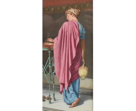 Edward Radford ARWS (1831-1920) . Hiemalis, signed, watercolour, 29.1 x 13.2cm frame 49.8 x 32.8 cmIn Good Condition. Fresh C