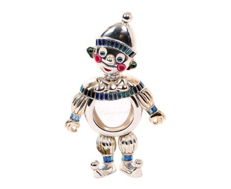 Chopard silver novelty perfume/scent bottle in the form of a clown, underside of feet signed Chopard and marked 0319 and 925,