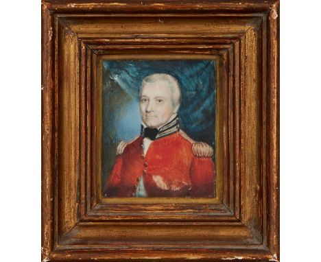 A Regency watercolour of a gentleman together with two 19th century watercolours of seated gentlemen and a watercolour portra