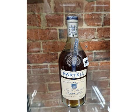 BRANDY: MARTELL CORDON BLEU, GUARANTEED OVER 35 YEARS IN CASK