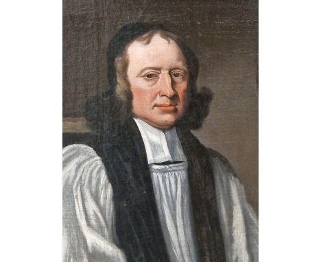 18th CENTURY BRITISH SCHOOL, PORTRAIT OF NATHANIEL CREW (1633-1721), 3RD BARON OF STENE, BISHOP OF DURHAM, OIL ON CANVAS.&nbs