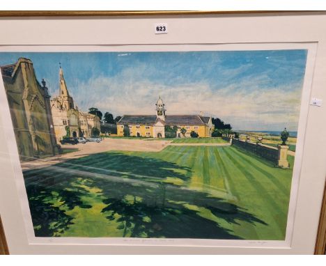 AFTER AND BY WILLIAM BOWYER (1926-2015), A LATE SUMMERS AFTERNOON AT NEVILL HOLT, A PENCIL SIGNED PRINT, 25/150.&nbsp; &nbsp;