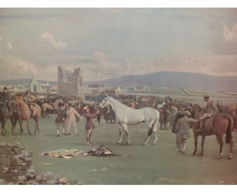 BY AND AFTER SIR ALFRED MUNNINGS (1878-1959), KILKENNY HORSE FAIR, A ROYAL ACADEMY PHOTOGRAPHIC PRINT 1973, LIMITED EDITION N
