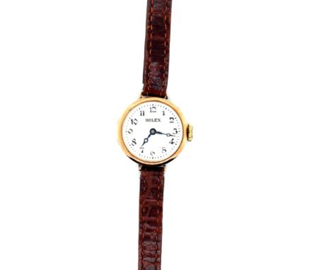 A VINTAGE 9ct HALLMARKED GOLD LADIES ROLEX WRIST WATCH. THE REVERSE CASE BACK DATED 1936, IMPORT MARK FOR GLASGOW. THE MOVEME