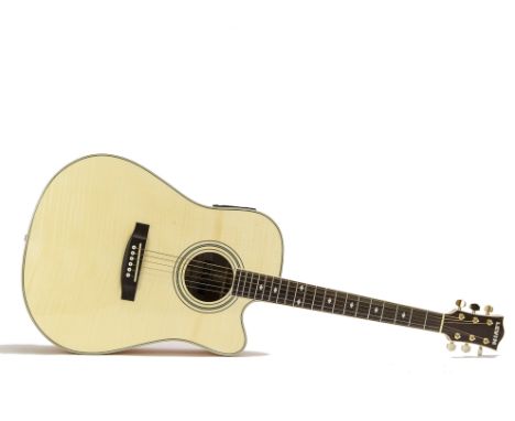 Semi-Acoustic Guitar, A Levin LD series model 60c flamed maple top with flamed maple back & sides and mahogany neck rosewood 