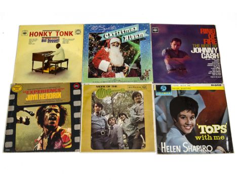 Various Albums,  fifty plus 12” LPs to include Jimi Hendrix, The Beatles, Buddy Holly, Beach Boys, Cliff Richard, & many othe