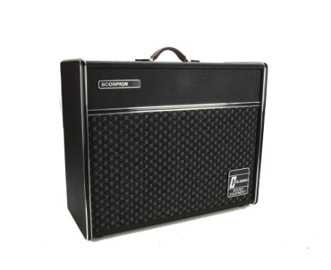 Amplifier, A Carlsbro Scorpion 2, handle replaced sold with cover untested 