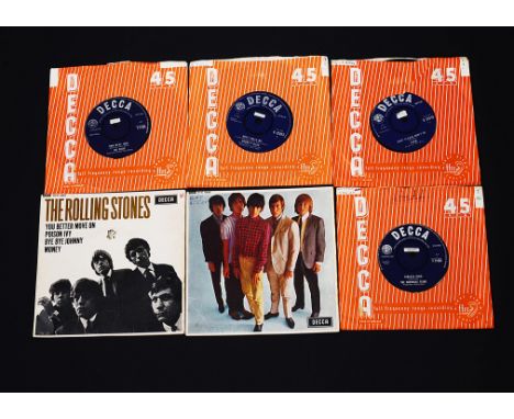 Decca Label, twenty two 7" singles and two Eps, including The Poets, The Rolling Stones, Marianne Faithful, Nashville Teens, 