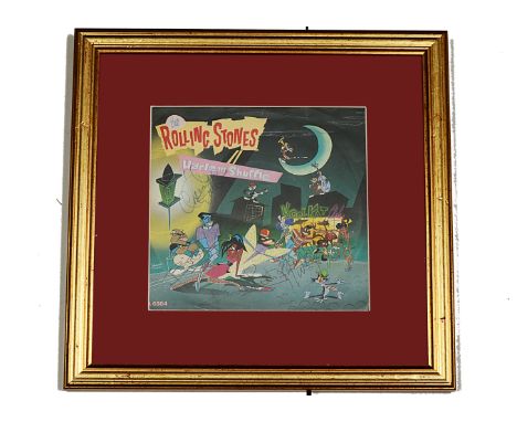 The Rolling Stones / Autographs, A framed and glazed Harlem Shuffle 7" single picture sleeve signed to the front by Mick Jagg