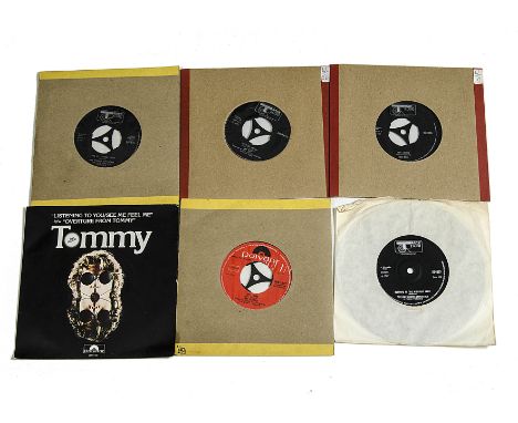 The Who / Jimi Hendrix, twenty five 7" singles on the Track and Polydor labels, various years and condition 