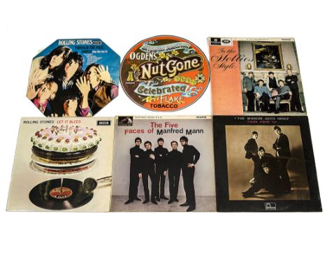 Various Albums, nine albums 1960s artists including The Small Faces, The Hollies  The Rolling Stones, The Spencer Davis Group