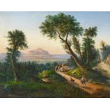 Johann Jakob Frey: Blick auf Palermo mit dem Monte Pellegrino