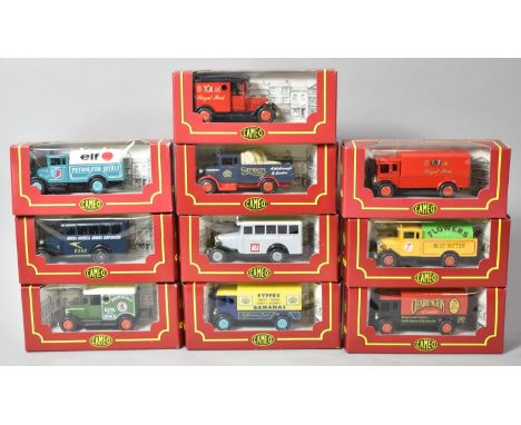 A Collection of Boxed Cameo Diecast Vintage Wagons and Buses 