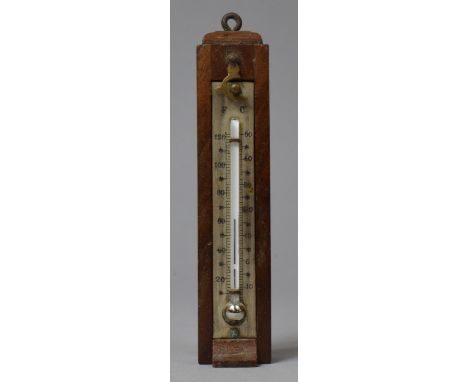 A Late 19th/Early 20th Century Mahogany Cased Field Thermometer 