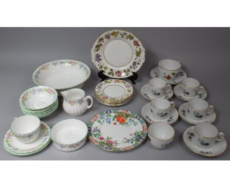 A Collection of Various Royal Worcester Items to comprise Set of Lucine Coffee Cans and Saucers, Asterly Cup and Saucers, Vir