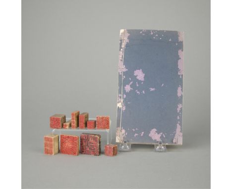 Group of ten Republic Period Chinese seals and a seal book of Fei Gongxing (Chinese, late 19th/20th century). The seal book i