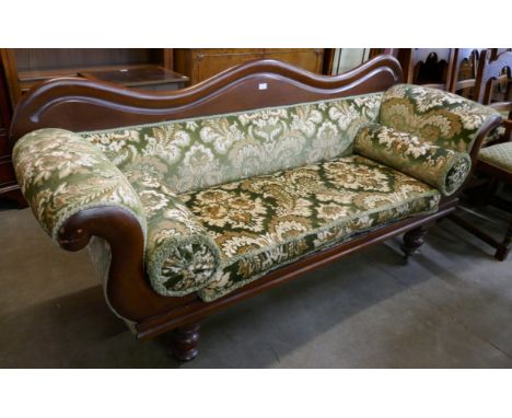 An upholstered chaise longue sofa 