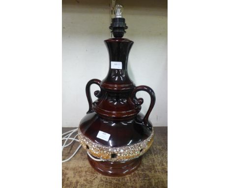 A West German style table lamp base 