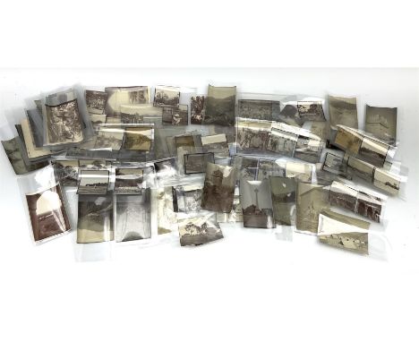 Ninety-two original photographs of the British Army in India during WW1 including march from Kathgodam to Military HQ at Rani
