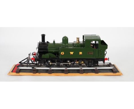 A Kingscale by Silver Crest Models 5 inch gauge coal fired live steam GWR Class 14xx 0-6-0T locomotive, in unlined green live