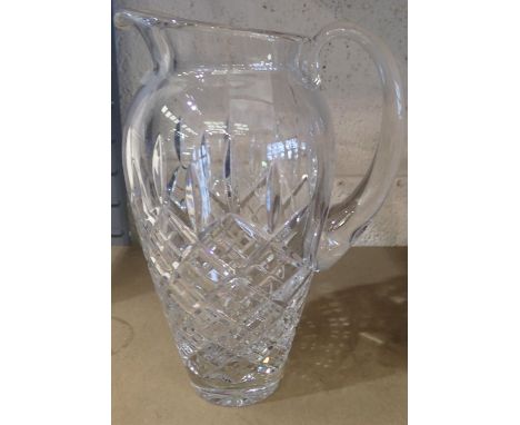 Large Stuart Crystal pitcher, H: 22 cm. P&amp;P Group 3 (£25+VAT for the first lot and £5+VAT for subsequent lots) 