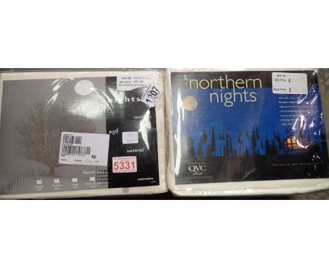 Two new Northern Nights double duvet sets. P&amp;P Group 2 (£18+VAT for the first lot and £3+VAT for subsequent lots) 