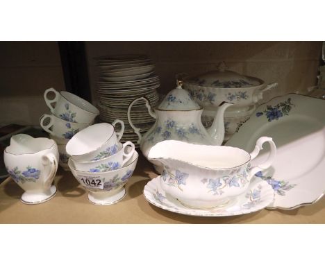 Substantial dinner and tea service by Royal Kent, in the Trentside pattern. Not available for in-house P&amp;P 
