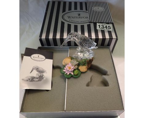 Boxed Waterford Crystal Kingfisher from The Soaring Skyward collection. P&amp;P Group 2 (£18+VAT for the first lot and £3+VAT