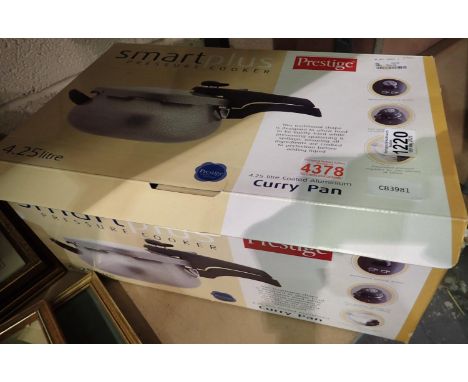 Smart Plus pressure cooker 4.25L coated aluminium curry pan, boxed. P&amp;P Group 3 (£25+VAT for the first lot and £5+VAT for