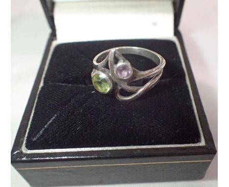 925 silver stone set ring, size L. P&amp;P Group 1 (£14+VAT for the first lot and £1+VAT for subsequent lots) 