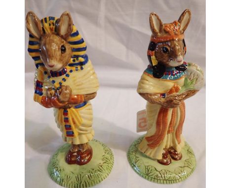 Tutankhamun and Ankhesenamun Bunnykins figurines, no damages. P&amp;P Group 2 (£18+VAT for the first lot and £3+VAT for subse