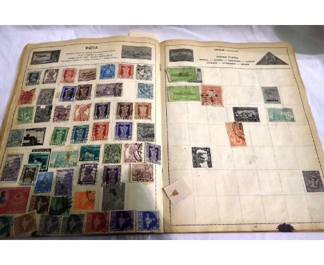 Stamp album, with contents. P&amp;P Group 1 (£14+VAT for the first lot and £1+VAT for subsequent lots) 