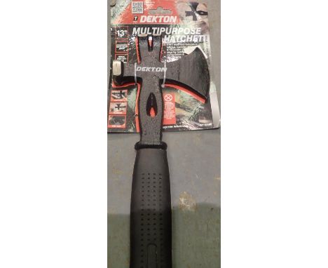 New and unused Dekton multipurpose hatchet. P&amp;P Group 1 (£14+VAT for the first lot and £1+VAT for subsequent lots) 