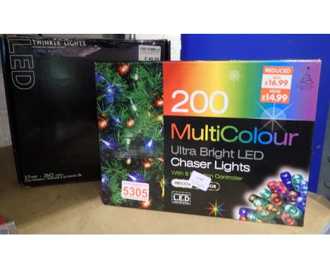 Two sets of LED chaser lights. P&amp;P Group 2 (£18+VAT for the first lot and £3+VAT for subsequent lots) 