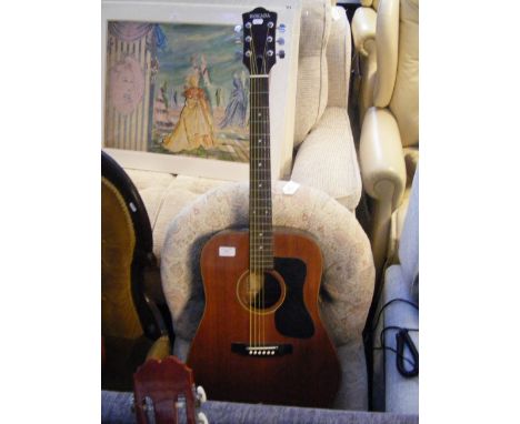 A Hokada 3281 Japanese six string acoustic guitar