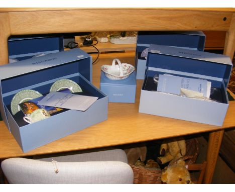 Wedgwood 'A Celebration of The Millennium' boxed cups and saucers 