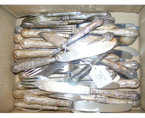 Silver handled flatware 