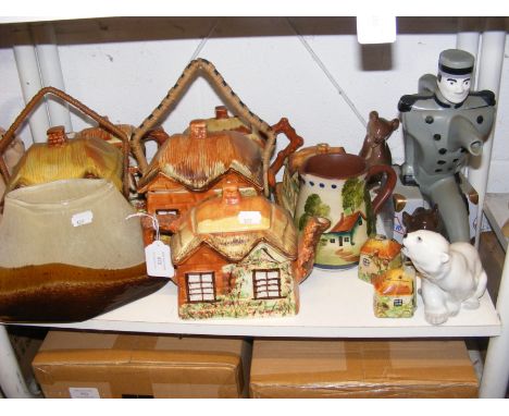 Cottage ware, together with USSR Polar Bear, studio glass vase and vintage Bellboy teapot, etc. 