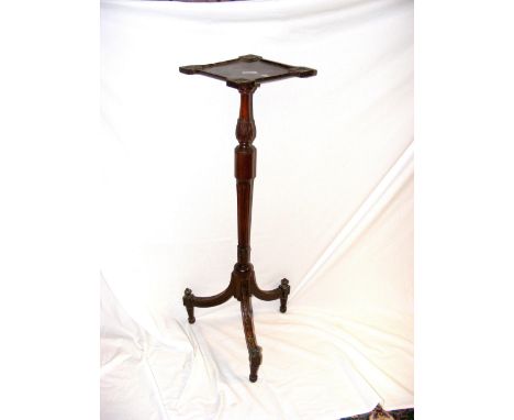 A William IV carved tripod plant stand - 92cms high CONDITION REPORT We have attached a number of additional images to showca