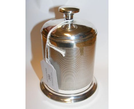 An Art Deco silver cigarette dispenser