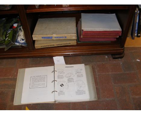 A selection of manuals relating to ensign model and Vanguard workshop manuals