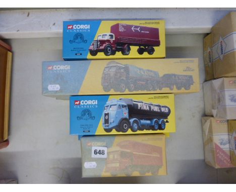 Eight boxed Corgi Classics commercial vehicles including 16401 Siddle C Cook, 27601 FB Atkins, 24501 J&A Smith of Maddiston, 