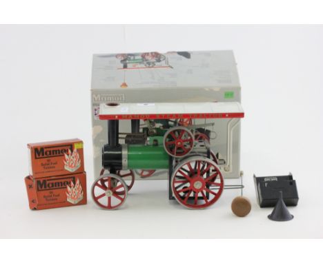 Boxed Mamod Steam Tractor TE1A (vg) with two boxes of Mamod Solid Fuel Tablets