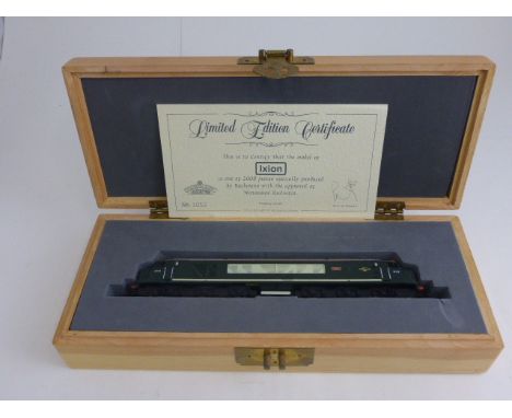 Cased ltd edn OO gauge 31-080 Bachmann Class 46 Diesel Electric Ixion engine with certificate, this piece is the 6th of a ser