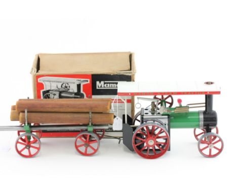 Boxed Mamod Traction Engine TE1 (vg) with Mamod Trailer