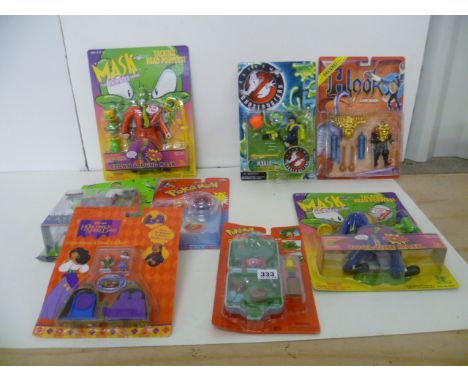 Eight TV related carded figures comprised of Toy Island The Mask The Animated Series x 2 (Clown Around Mask & Tool Time Mask)