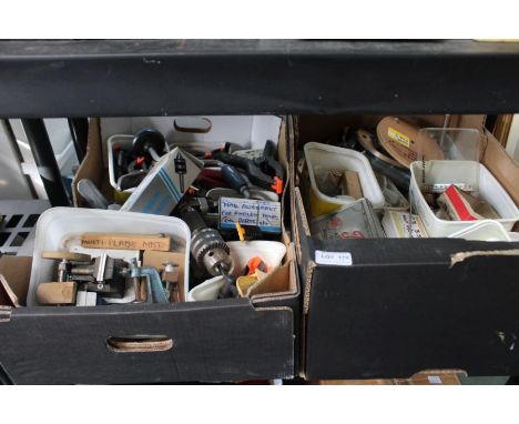 Two boxes of DIY tools &amp; accessories