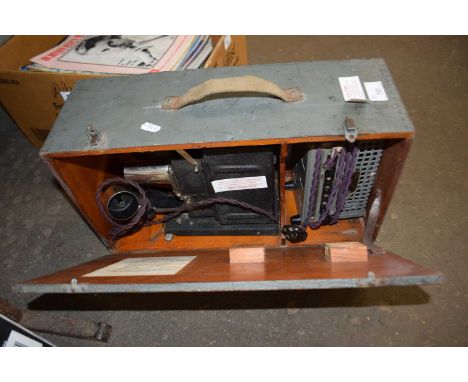 35mm film strip projector, cased